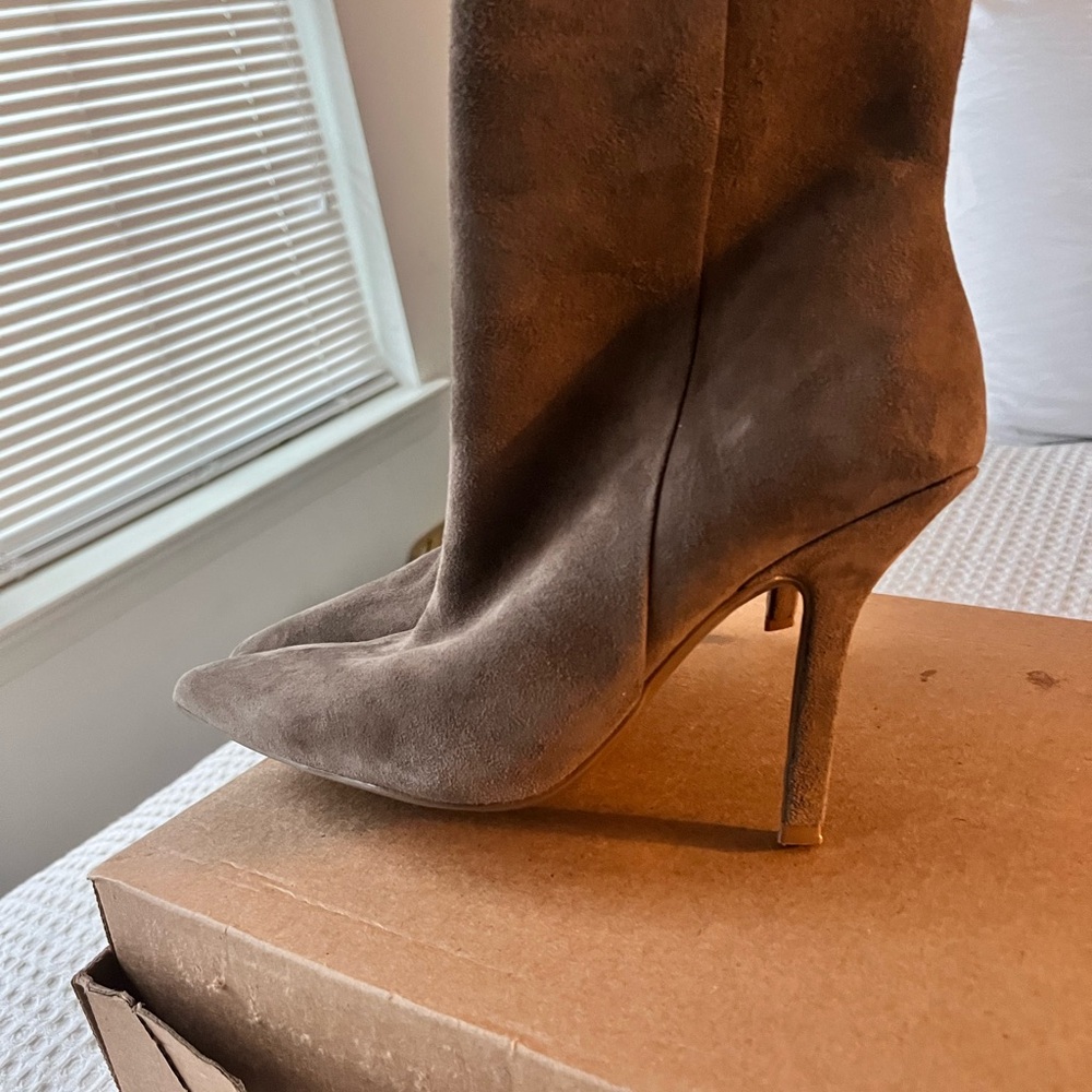 Marc Fisher Taupe Booties